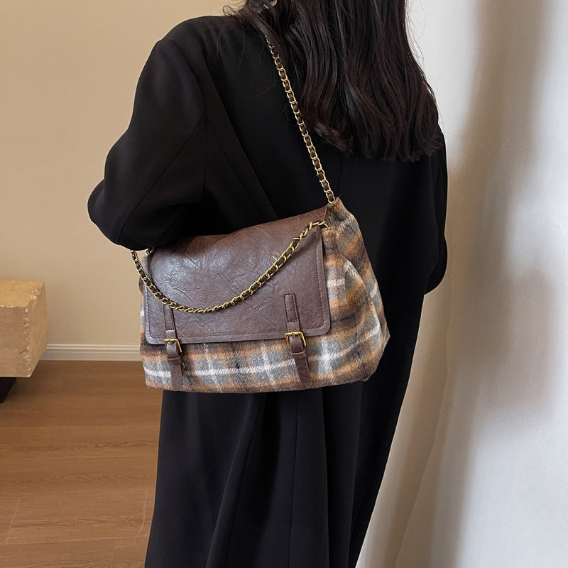 Sac fourre-tout assorti à motif Fashion Check Pattren