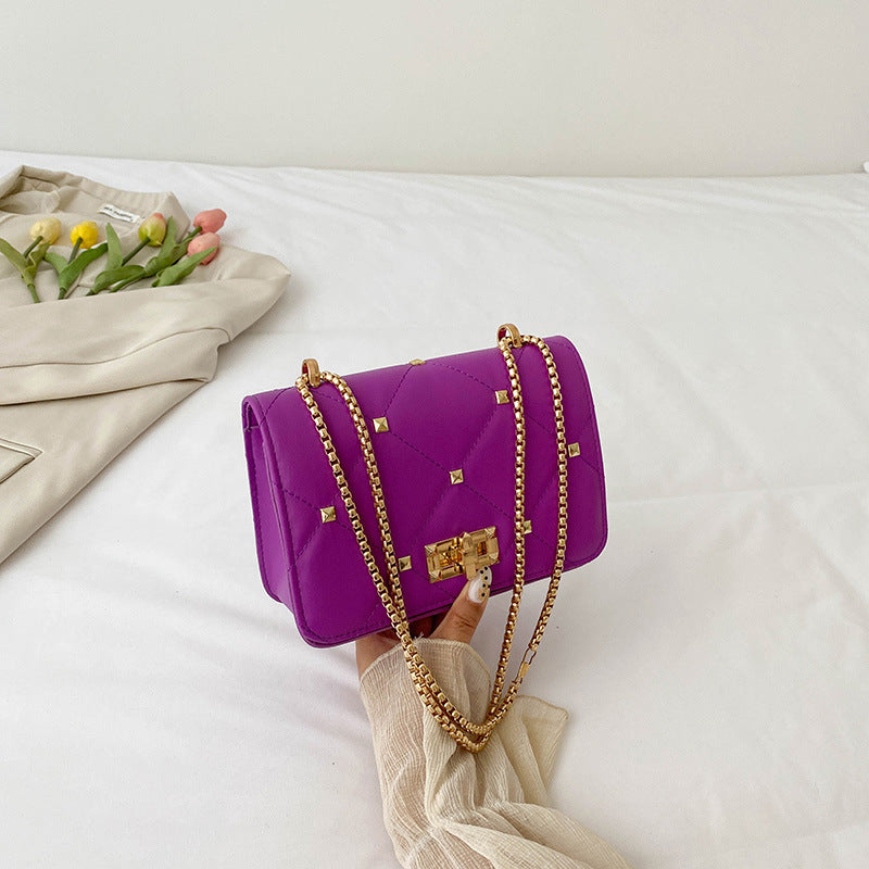 Sac à bandoulière à chaîne populaire à rivets d'été