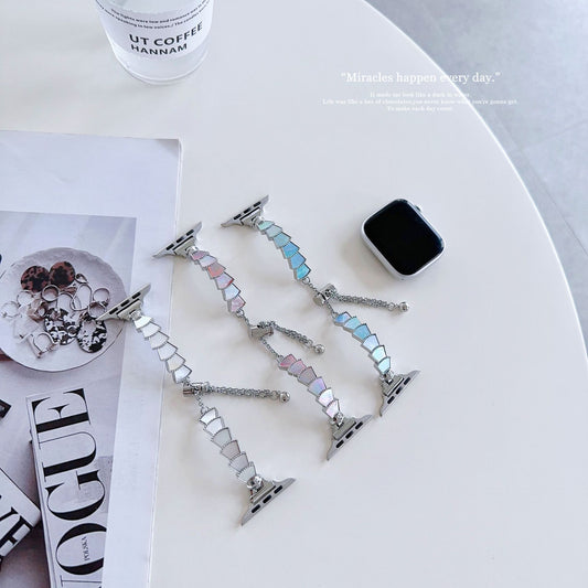 Bracelet à coquillages dégradés pour femmes