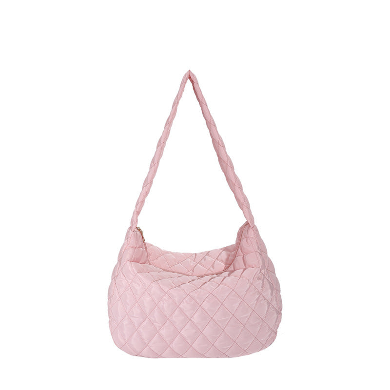 Sacs personnalisés d'hiver pour femmes, sac à bandoulière avec couture en losange, sacs à main de Shopping décontractés pour les déplacements