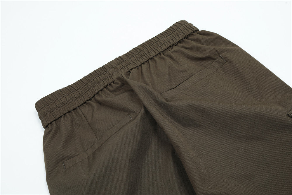 American High Street Pleated Multi-pocket Cargo Pants