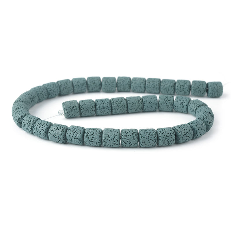 6mm Volcanic Rock Cylindrical DIY Handmade Beaded