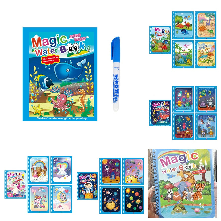 Livre de peinture à l'eau magique créatif pour enfants