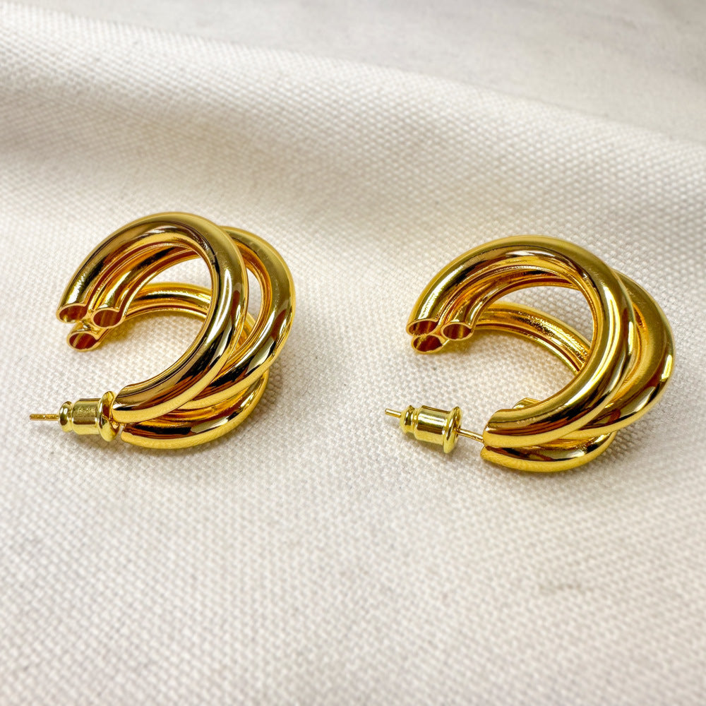 Clous d'oreilles de tempérament quotidien de mode pour femmes