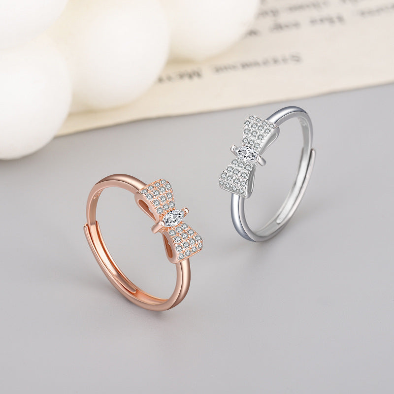 Women's Fashion Bowknot Zircon Ring