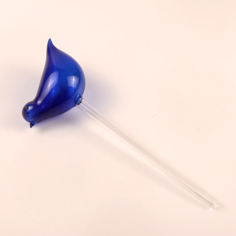 Regaderas automáticas de vidrio para pájaros, regaderas de flores, plantas decorativas, dispositivo de riego de vidrio transparente, planta de interior