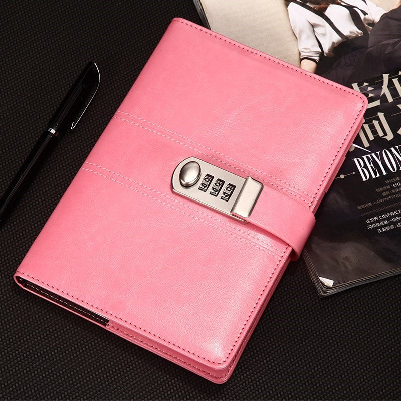 Libros de mano gruesos para niñas con cerraduras, portátiles con cerraduras