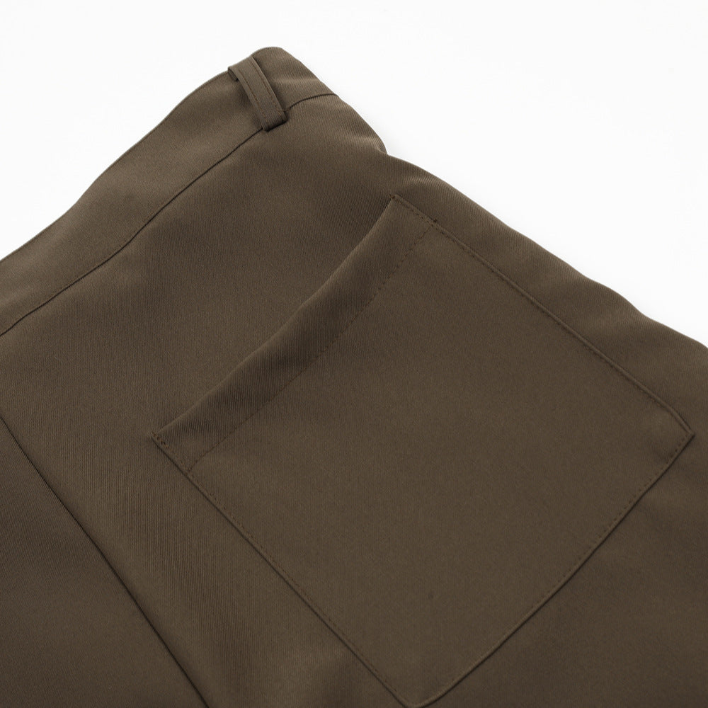 Fashion Men's Loose Wide-leg Straight Trousers