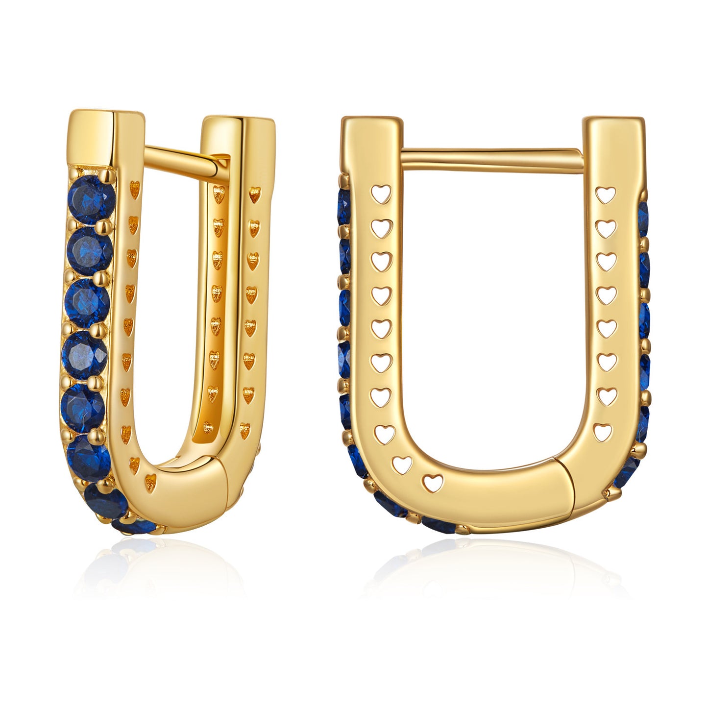 Clip d'oreille classique en forme de U, vêtements personnalisés européens et américains, perceuse de gang, boucles d'oreilles en alliage de cuivre