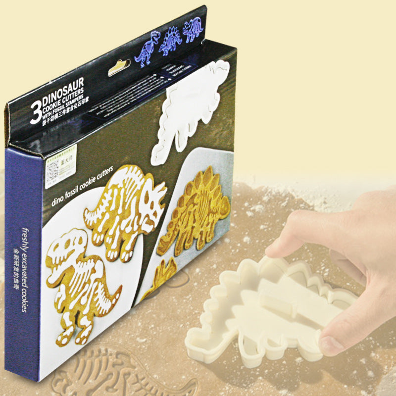 Moule à biscuits dinosaure, gaufrage artisanal du sucre, moule de cuisson de desserts 3D, outil de décoration de Fondant