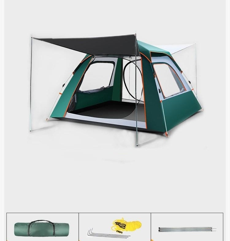 Tente de Camping pliable et épaississante automatique, protection solaire, pique-nique sauvage, maison, ensemble complet