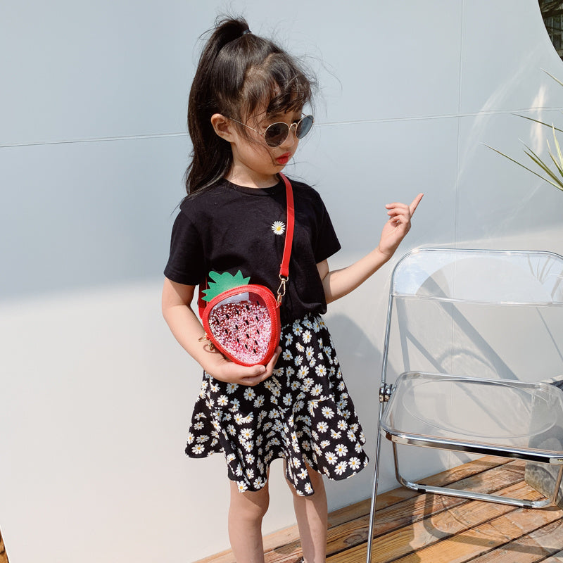 Sac de gelée à une épaule ananas fraise pour enfants d'été