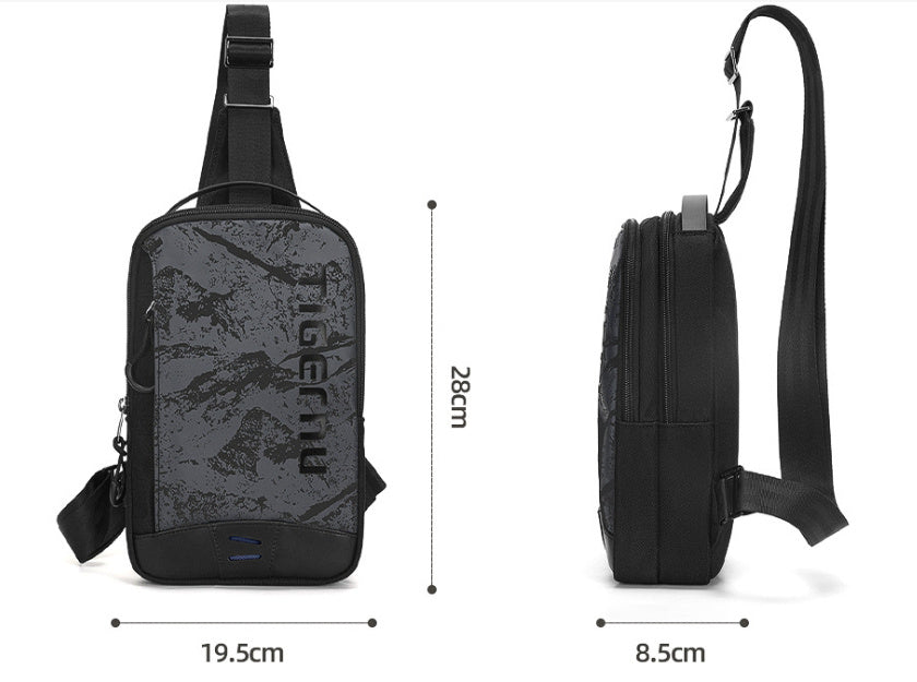 Bolso de pecho simple de camuflaje de moda para hombre