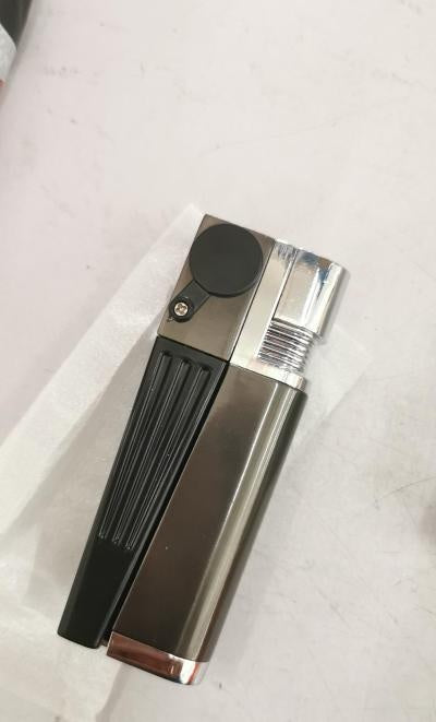 Encendedor Briquet à pipe créatif pliable en métal, combinaison de tuyaux, briquet à pipe pliable portable, gadget pour fumer pour hommes