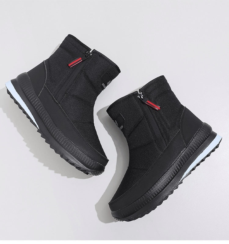 Chaussures en coton épaisses et doublées de polaire pour personnes âgées, courtes et antidérapantes, grandes chaussures chaudes