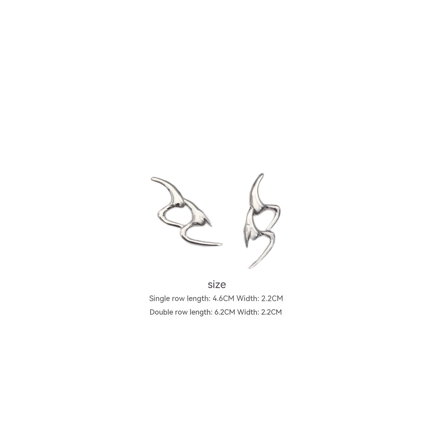 Geometric Metal Blade Design Gender-free Simple Earrings