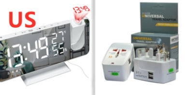 Réveil multifonctionnel à projection radio