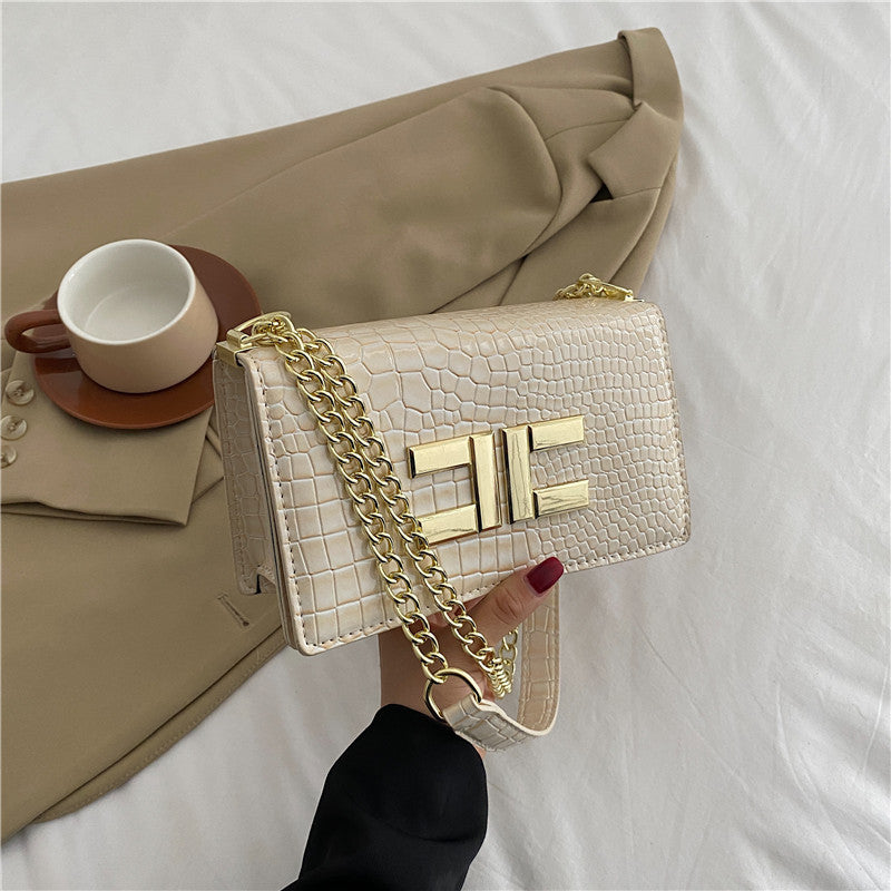 Snakeskin Chain Women's Bag Candy Color