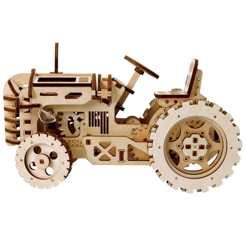 Robotime ROKR – tracteur à engrenages mécaniques, Kit de construction de maquettes à monter soi-même
