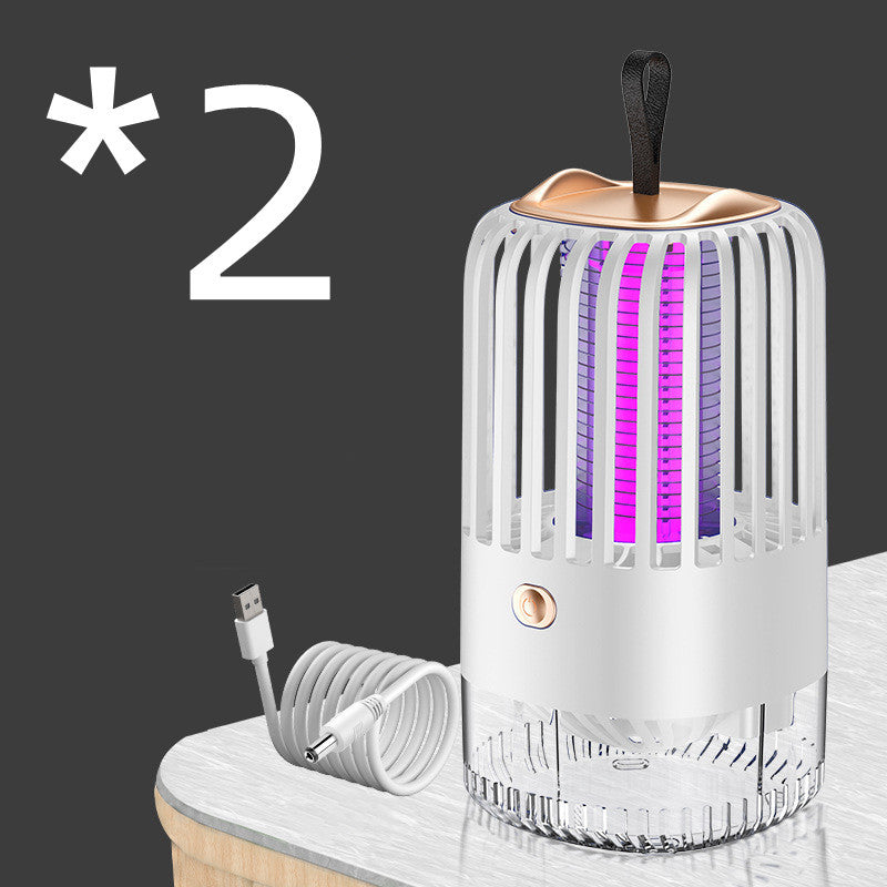 Lámpara silenciosa para matar mosquitos con succión de descarga eléctrica