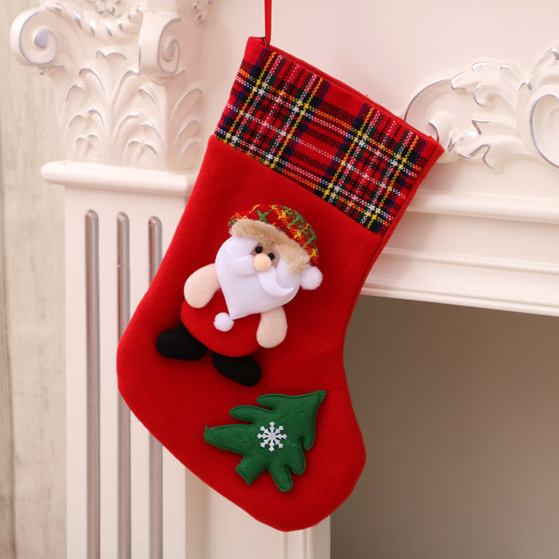 Decoraciones navideñas Calcetines de Papá Noel Colgante para árbol de Navidad Calcetines de Navidad Bolsa de regalo Bolsa de Navidad