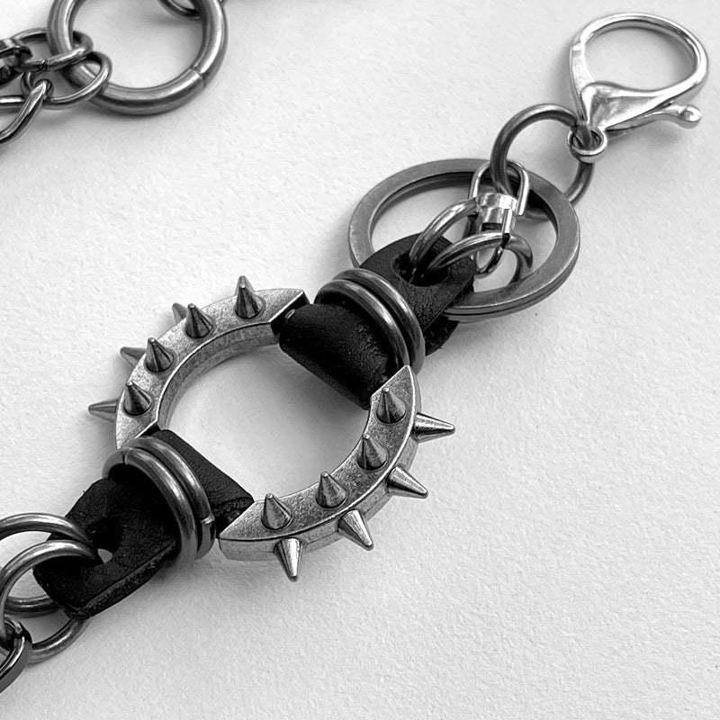 High Street Dark Street Cool belle chaîne en alliage Rock mode chaîne de taille