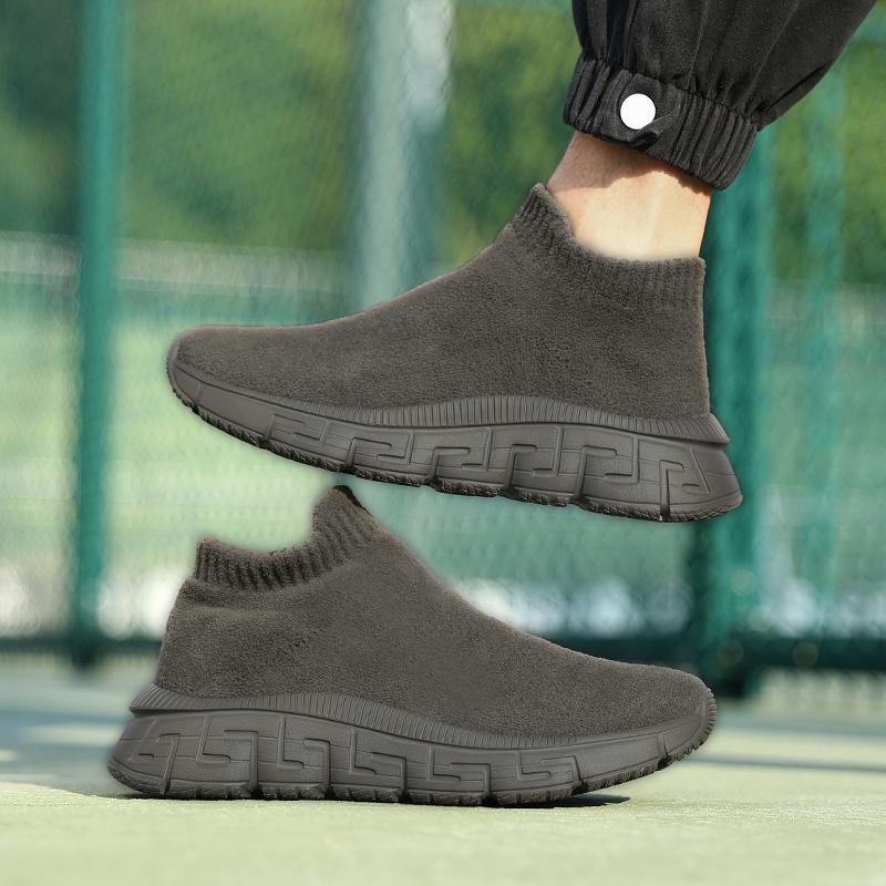 Technologie volant tissé Surface hiver à la mode respirant confortable chaussures décontractées à enfiler
