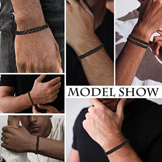 European And American Fashion Titanium Steel Chain Bracelet Stainless Steel Ornament