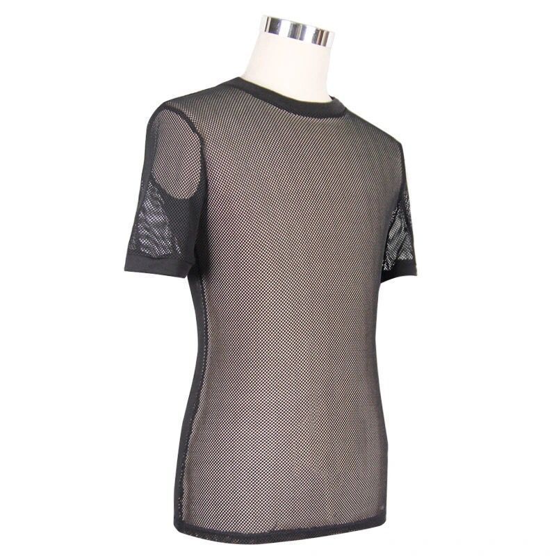 Fishnet Series See-through Net Hole Mesh Top Hollow T-shirt Sexy