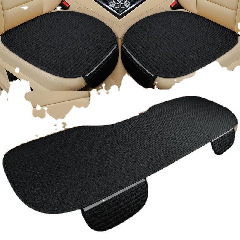 Cojín de lino para coche, juego universal de tres piezas de una sola pieza para las cuatro estaciones