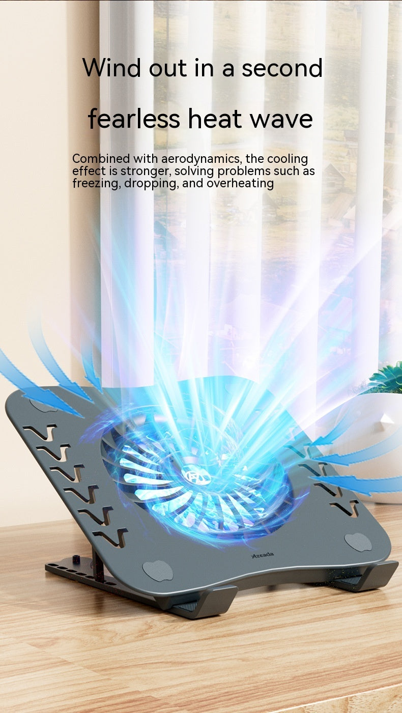 Radiateur portable pour ordinateur portable à base pliante