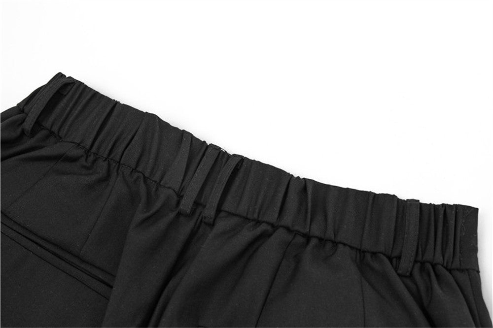 Men's Casual Simple Straight All-match Pleating Loose Long Pants