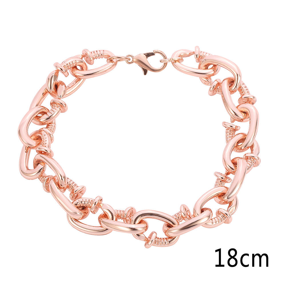 Hip Hop Tendencia Rap Accesorios Nail Personalidad Discoteca Exagerada Pulsera de Moda para Hombres