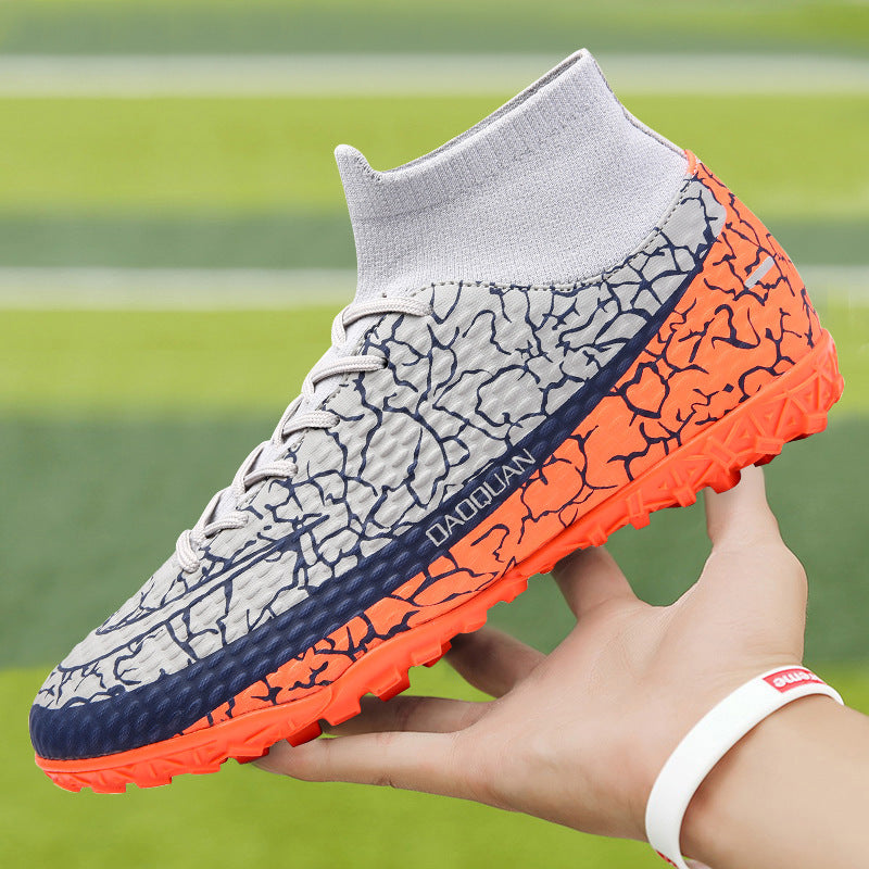 Chaussures d'entraînement montantes pour jeunes étudiants de football pour hommes