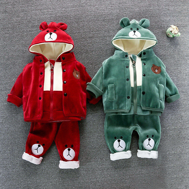 Ensemble trois pièces de vêtements pour bébé pour enfants et enfants