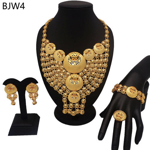24K Gold Plated Banquet Necklace Suit