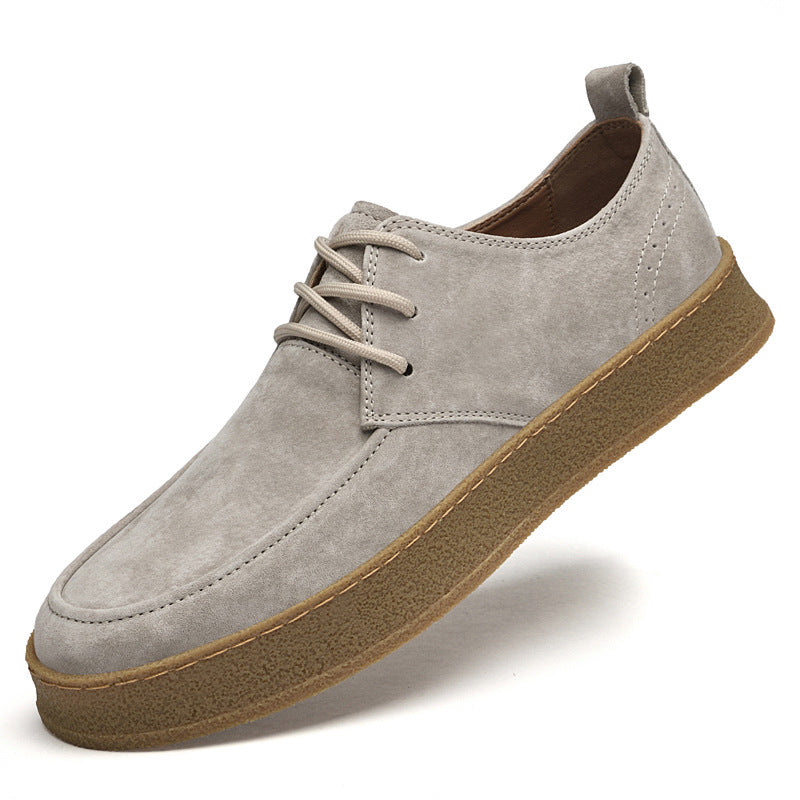 Chaussures plates décontractées et intelligentes pour hommes, à lacets en cuir mat, nouvelle collection printemps