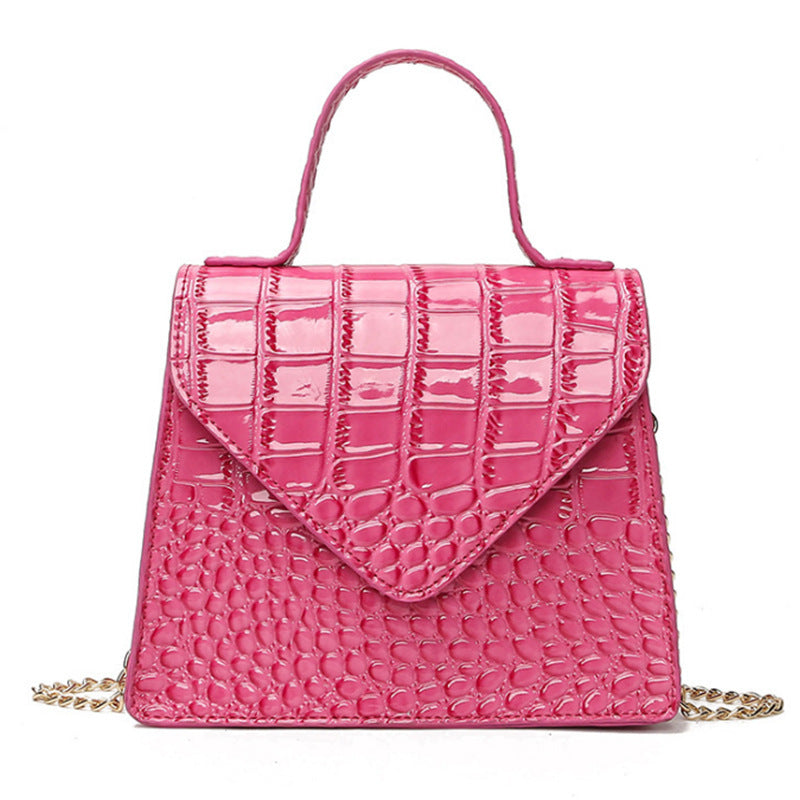 Sac à bandoulière portable avec chaîne en PU