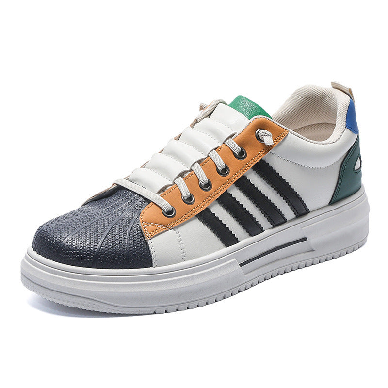 Zapatos blancos para hombre Zapatos casuales bajos que combinan con todo de nueva moda