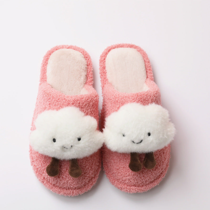 Women's Cute Fashion Clouds Non Slip Cotton Slippers