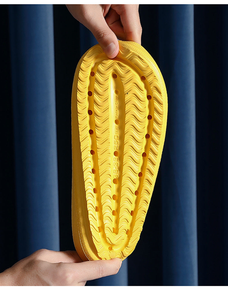 Suelas gruesas de interior para hombre para zapatillas de casa