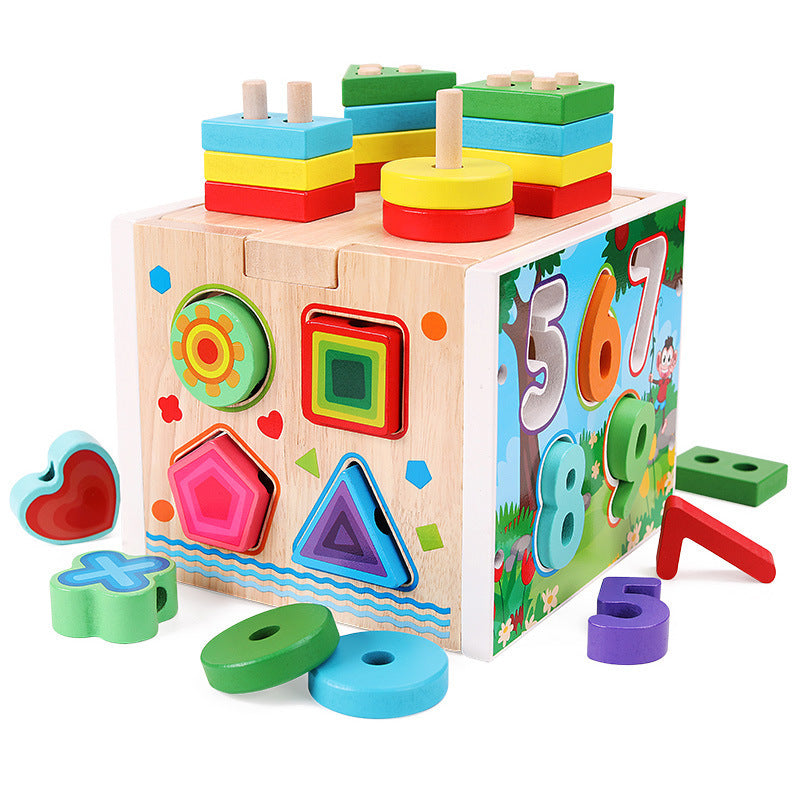 Puzzle pour bébé en forme de bois, jouet assorti