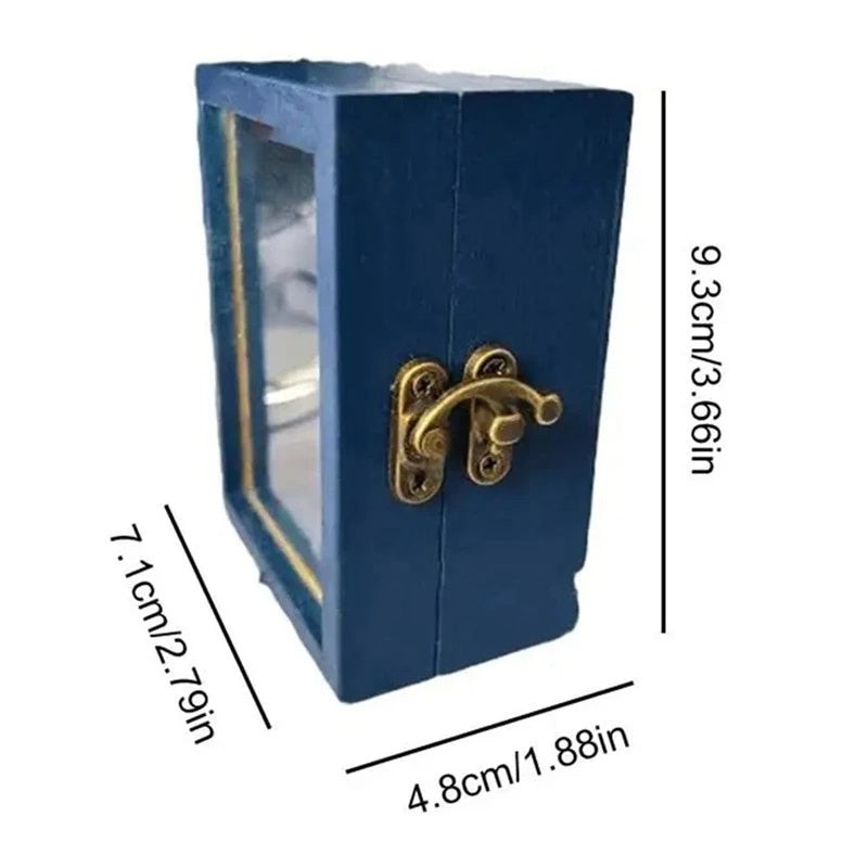 Secouez l'anxiété Bibliothèque Mini Anti-Anxiété Bibliothèque Ornement Pour Décor De Bureau Anti-Stress Bibliothèque En Bois Cadeau D'anniversaire