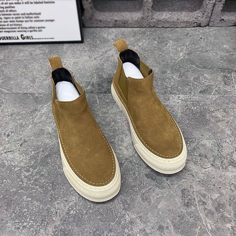 Botas Chelsea Martin informales de caña alta para hombre