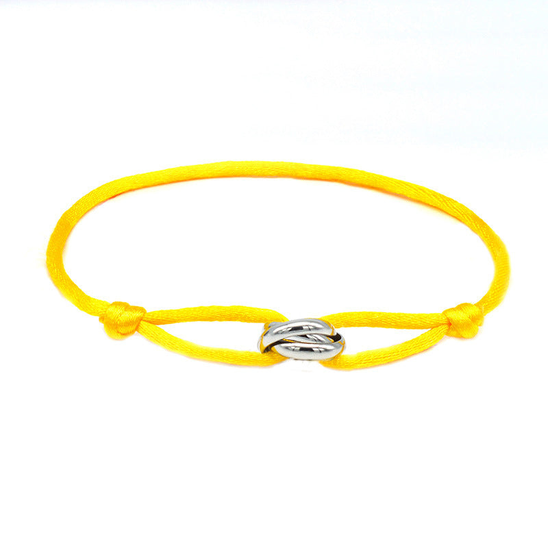 Sangle de transport DIY en acier inoxydable pour couple tissé à la main