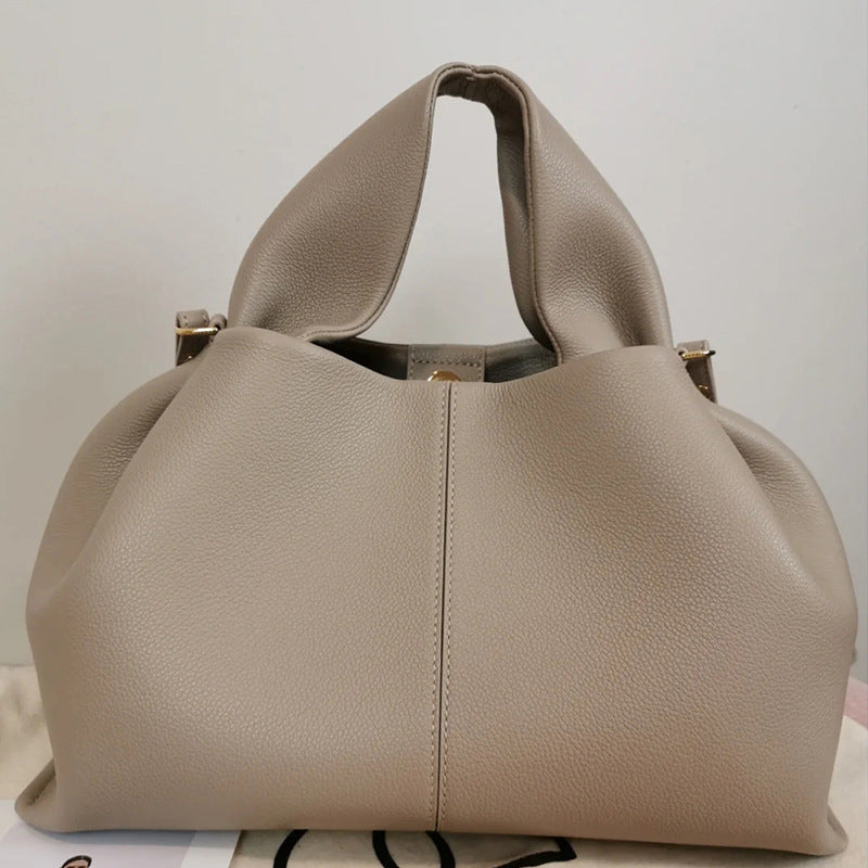 Solid Color Lunch Box European And American Fashion Portable Shoulder Messenger Bag