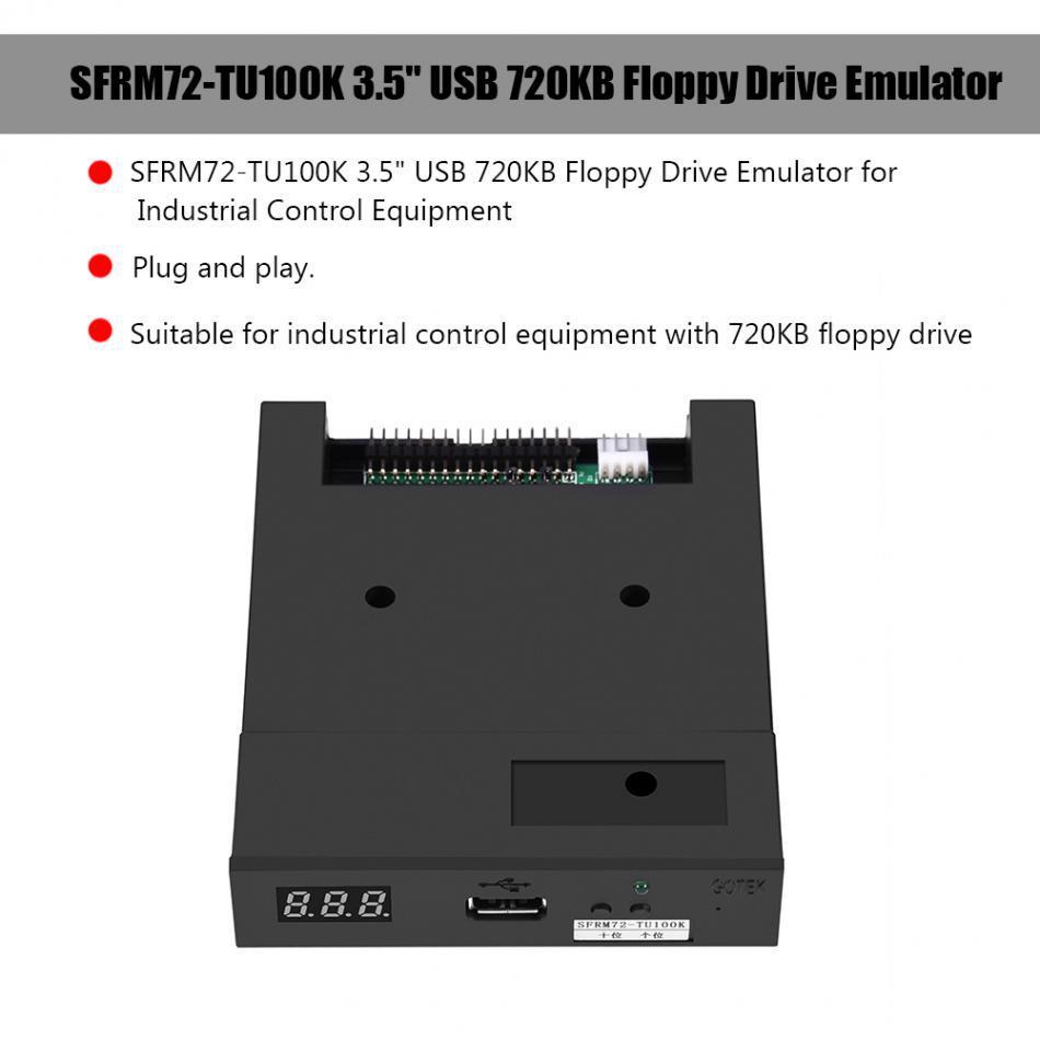 Émulateur de lecteur de disquette USB 3.5 SFRM72-TU100K 720 Ko, adapté à l'industrie
