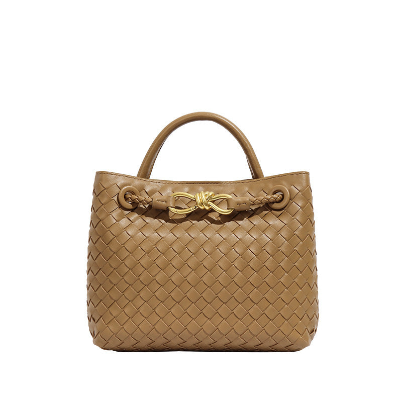 Sac messager à bandoulière tissé à la main pour femmes, personnalité gracieuse, Simple