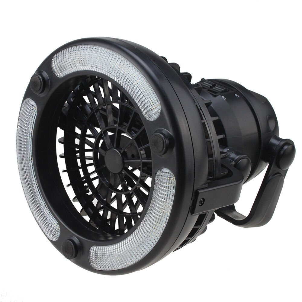 Lanterne de camping, ventilateur de lumière de tente de camping portable 2 en 1 pour les activités de plein air