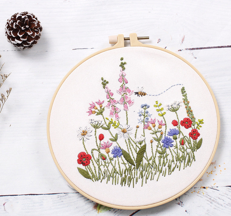 Ensemble de matériel de broderie fait à la main, ensemble de matériel de bricolage, auto-broderie, Style européen